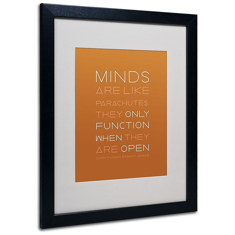Trademark Fine Art 'An Open Mind II' 16" x 20" Black Frame Art