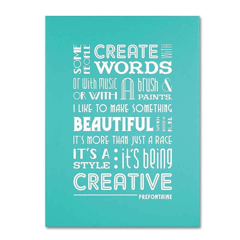 Trademark Fine Art 'Creative Running I' 26" x 32" Canvas Art