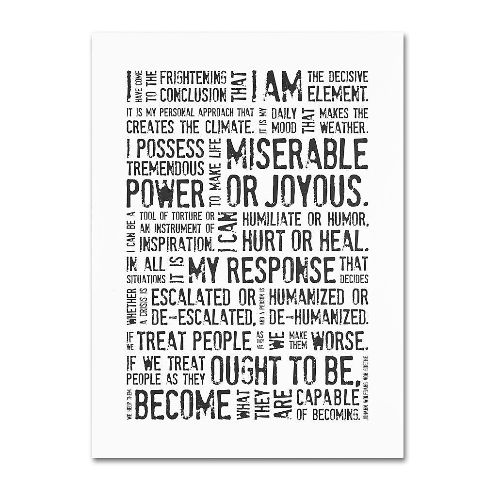 Trademark Fine Art 'Decisive Elements II' 14" x 19" Canvas Art