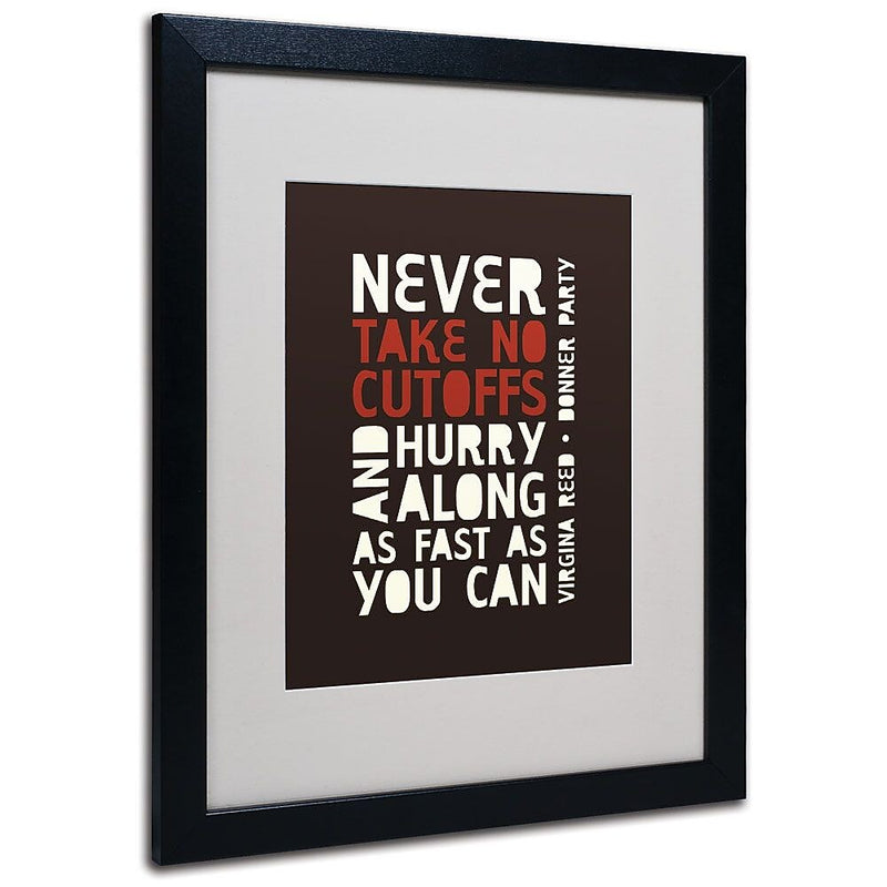 Trademark Fine Art 'Donner Party II' 16" x 20" Black Frame Art