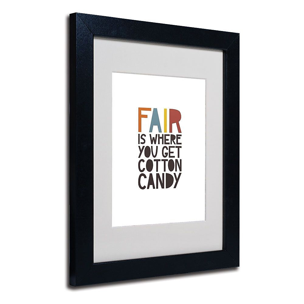Trademark Fine Art 'Fair IV' 11" x 14" Black Frame Art