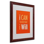 Trademark Fine Art 'I Will III' 16" x 20" Wood Frame Art