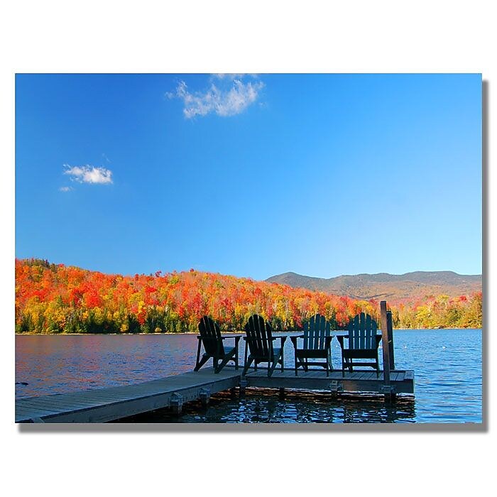 Trademark Fine Art 'The Adirondack Viewpoint' 22" x 32" Canvas Art