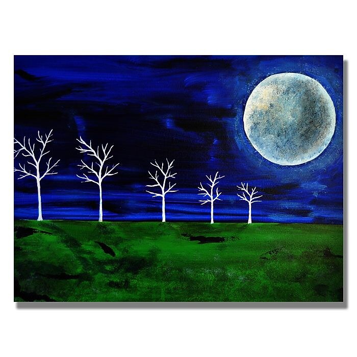 Trademark Fine Art 'Blue Moon' 18" x 24" Canvas Art