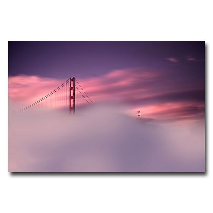 Trademark Fine Art 'San Francisco Fog' 22" x 32" Canvas Art