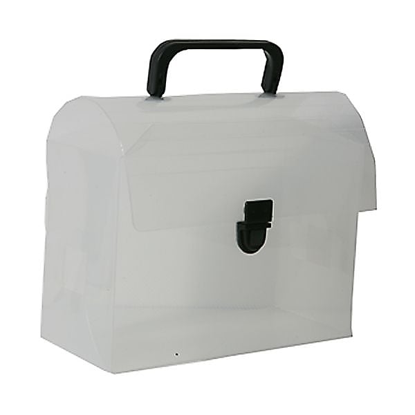JAM Paper® Plastic Lunchbox, 6 x 9 x 4, Clear Grid, Sold Individually (5205 001)