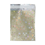 JAM Paper 6.25 x 7.875 Open End Foil Envelopes with Self-Adhesive Closure, 6.25 x 7.875, Gold Stars, 25/Pack (1333326)