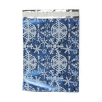 JAM Paper 9 x 12 Open End Catalog Foil Envelopes with Self-Adhesive Closure, Blue with White Snowflakes, 100/Pack (01323320B)
