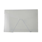 JAM Paper Plastic Portfolio Case with Hook & Loop Closure, Clear (2024 009)