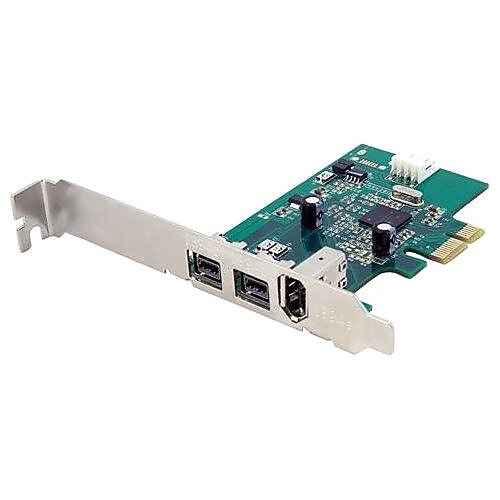 StarTech PEX1394B3 3 Port 2b 1a 1394 PCI-Express FireWire Adapter Card