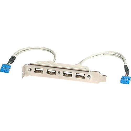 StarTech USBPLATE4 4 Port USB A Female Slot Plate Adapter