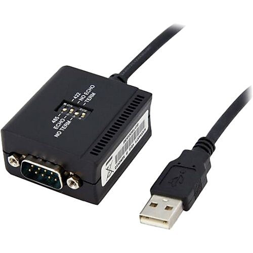 StarTech ICUSB422 6 ft Professional RS422/485 USB Serial Cable Adapter W/COM Retention