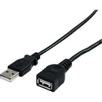 StarTech 3' USB A Male to USB A Female Extension Cable, Black