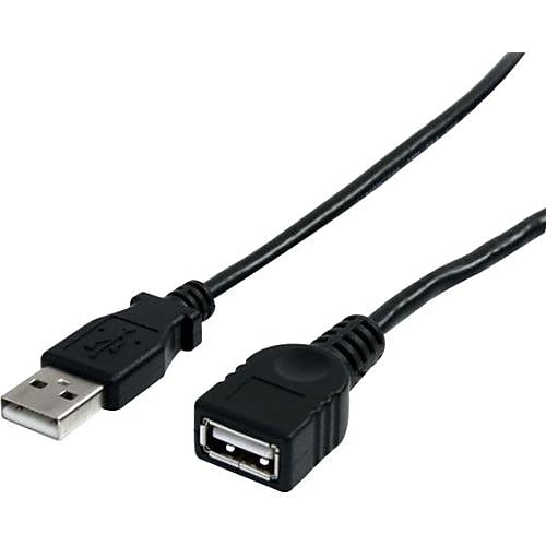 StarTech 3' USB A Male to USB A Female Extension Cable, Black