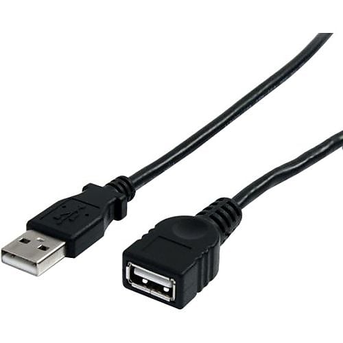 StarTech 6' USB A Male to USB A Female Extension Cable, Black (USBEXTAA6BK)