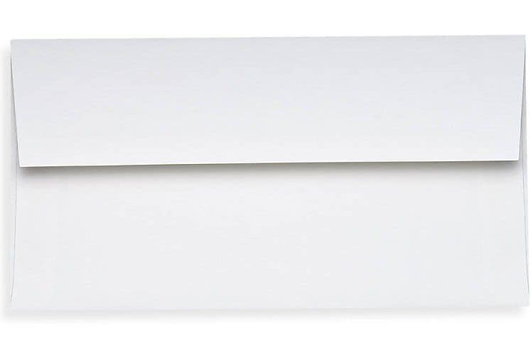 LUX Photo Greeting Invitation Envelopes (4 3/8 x 8 1/4) 250/Box, 70lb. Bright White (PHGC1-250)