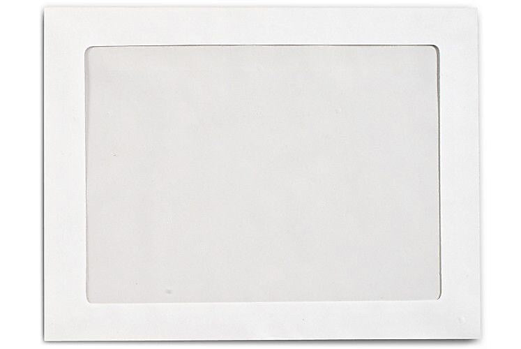 LUX Full Face Window Envelopes, 10" x 13", Bright White, 500/Box (FFW-1013-500)