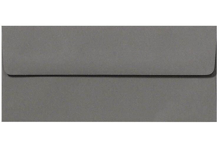 LUX 80lb 4 1/8"x9 1/2" Square Flap #10 Envelopes, Smoke Gray, 500/BX
