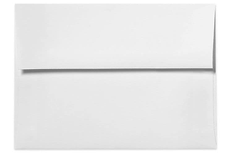 LUX Moistenable Glue A2 Invitation Envelope, 5 3/4" x 4 3/8", Bright White, 1000/Box (72924-1000)