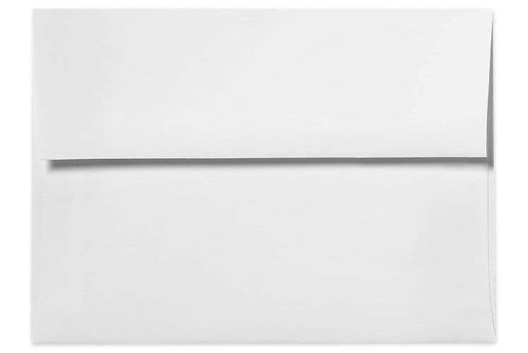 LUX A1 Invitation Envelopes (3 5/8 x 5 1/8) 1000/Box, White - 100% Recycled (4865-WPC-1000)