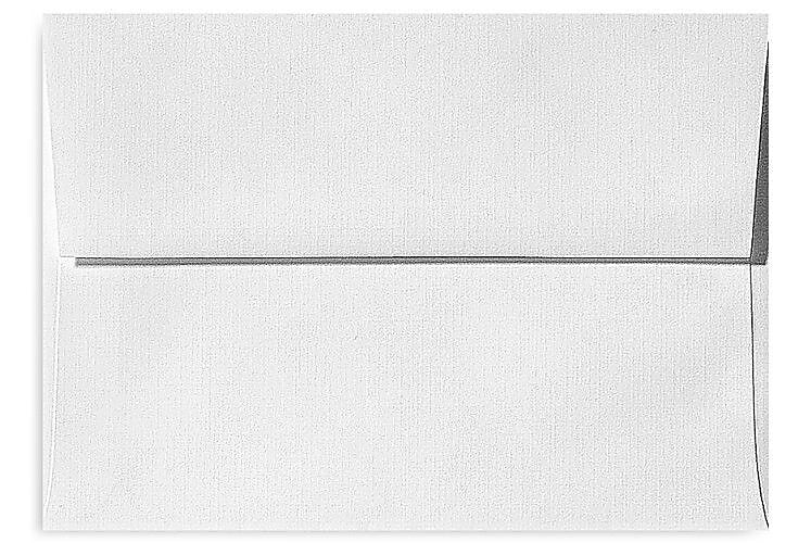 LUX 70lbs. 3 5/8" x 5 1/8" A1 Invitation Envelopes W/Peel & Press, White Linen, 1000/BX