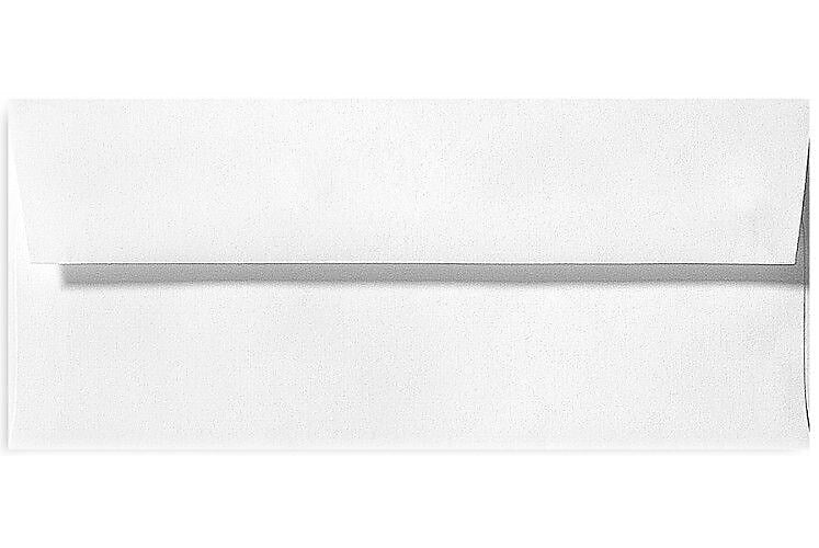 LUX 70lb 4 1/8"x9 1/2" Square Flap Linen Envelopes, White, 500/BX