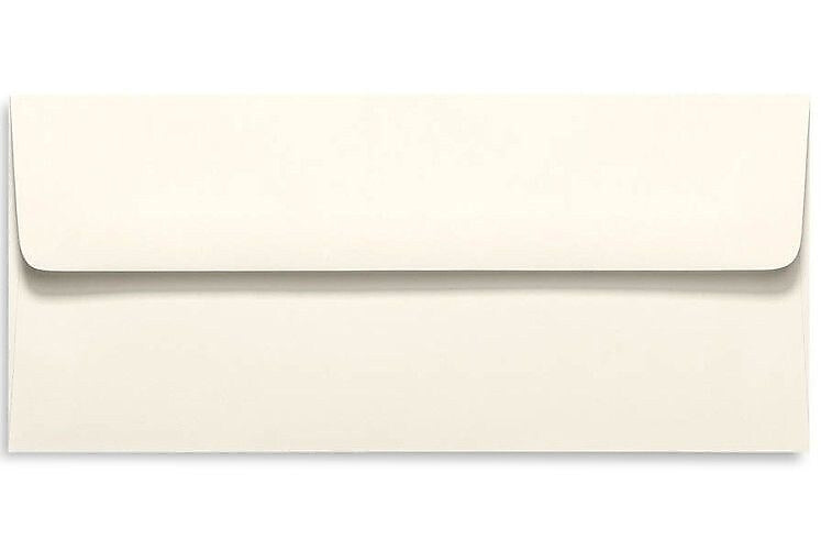 LUX 80lb 4 1/8"x9 1/2" Square Flap #10 Envelopes, Natural, 500/BX