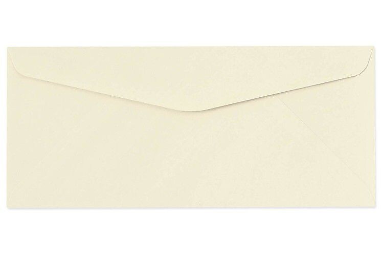 LUX 80lbs. 3 7/8" x 8 7/8" #9 100% Recycled Regular Envelopes, Natural, 250/BX
