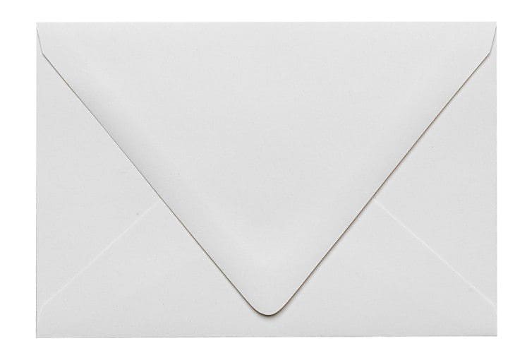 LUX A4 Contour Flap Envelopes (4 1/4 x 6 1/4) 250/Box, White - 100% Recycled (1872-WPC-250)