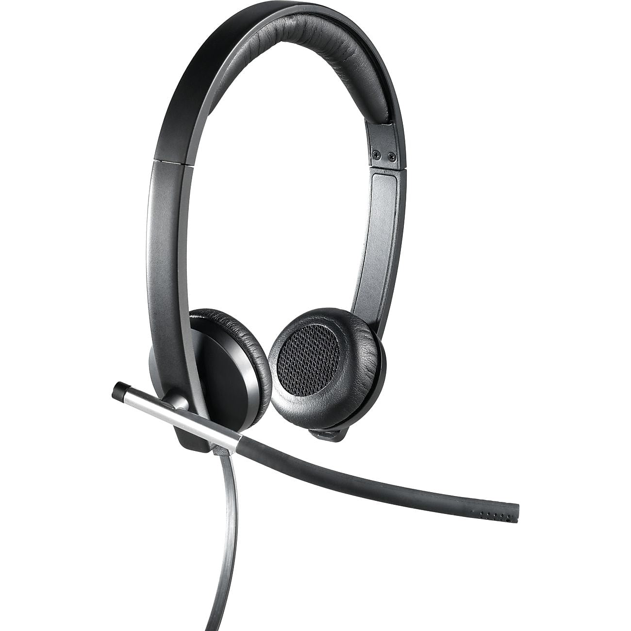 Logitech® H650e USB Stereo Binaural Headset With Noise Cancelling Microphone