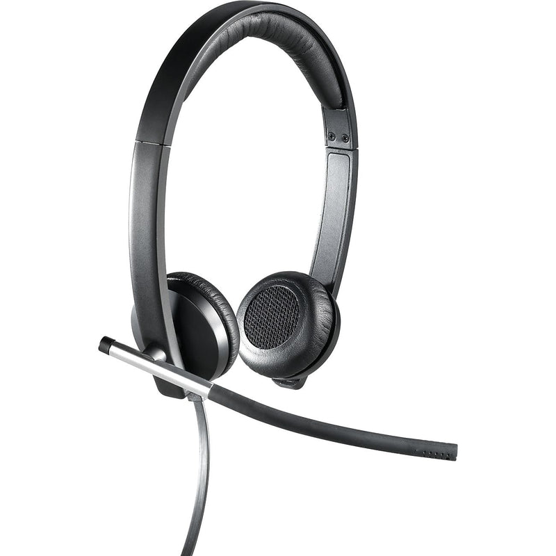 Logitech® H650e USB Stereo Binaural Headset With Noise Cancelling Microphone