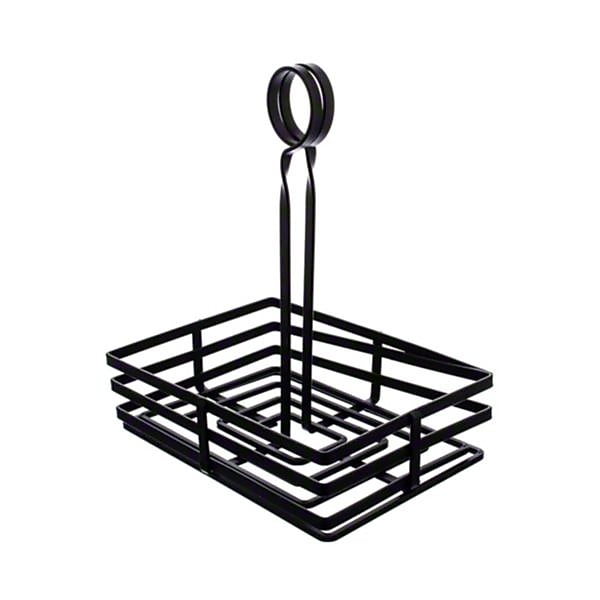 American Metalcraft 6'' x 8'' Rectangular Flat Coil Condiment Basket