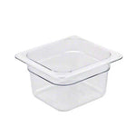 Cambro 64CW-135, 2 Qt Sixth-Size Food Pan - Camwear, Clear
