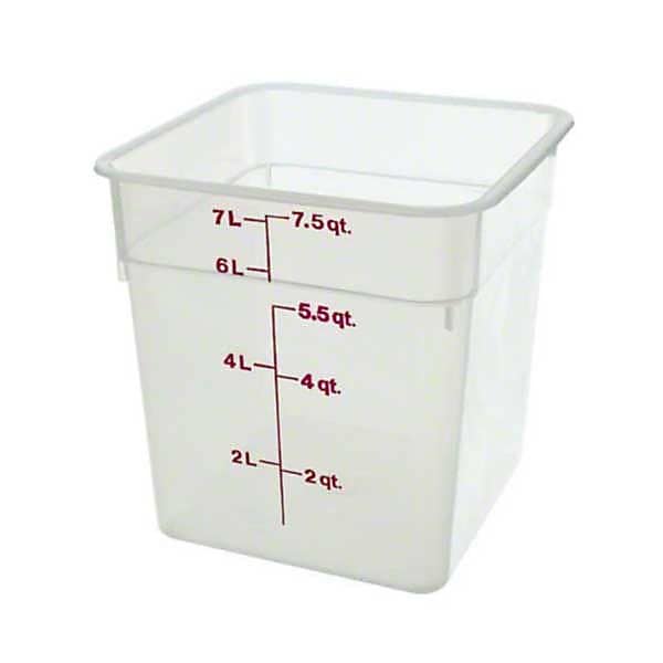 Cambro 8SFSPP190, 8 qt Polypropylene Food Storage Container - CamSquare