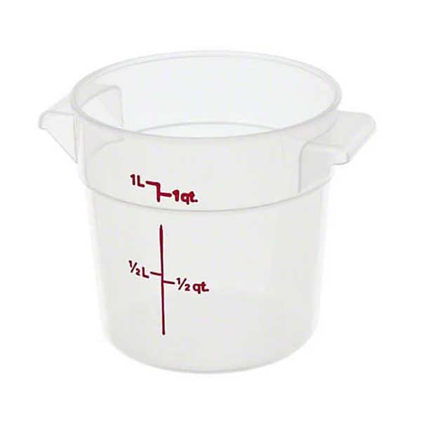 Cambro RFS1PP190, 1 qt Polypropylene Round Food Storage Container