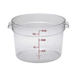 Cambro RFSCW12, 12 qt Polycarbonate Food Storage Container - Camwear Round