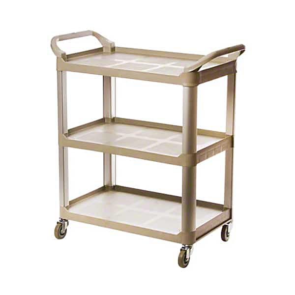 Update International BC-2416LGZ, 31'' Aluminum 3-Tier Heavy Duty Bus Cart