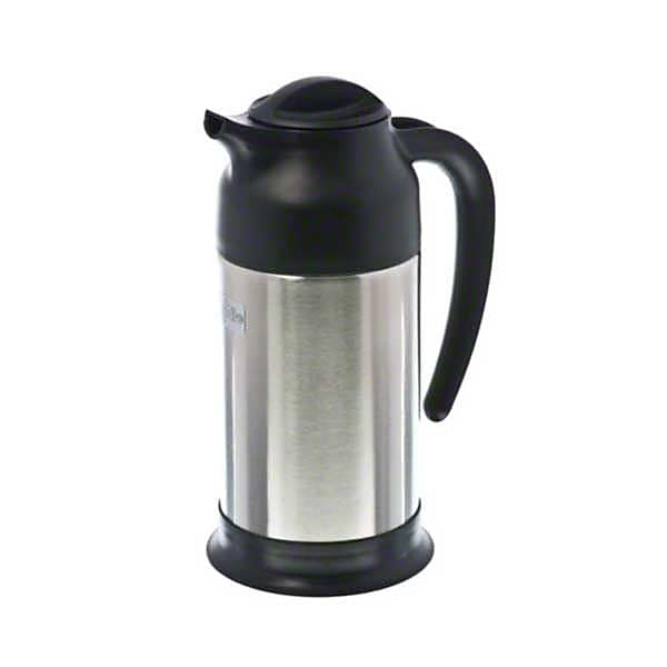 Update International 24 Oz Black and Stainless Cream Server