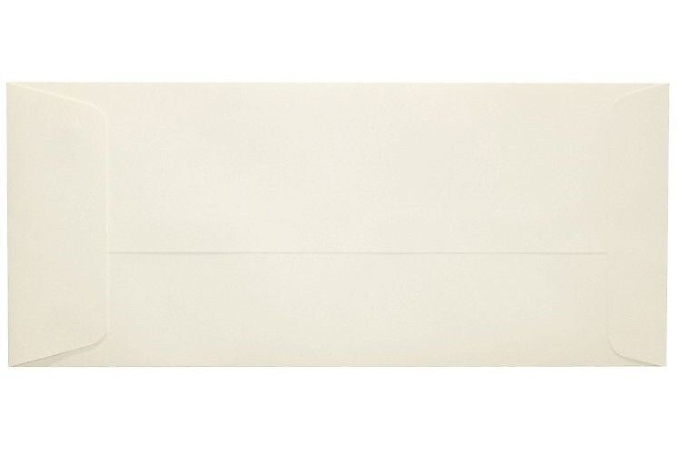 LUX 80lb 4 1/8"x9 1/2" Open End #10 Envelopes W/Peel&Press, Natural, 250/BX