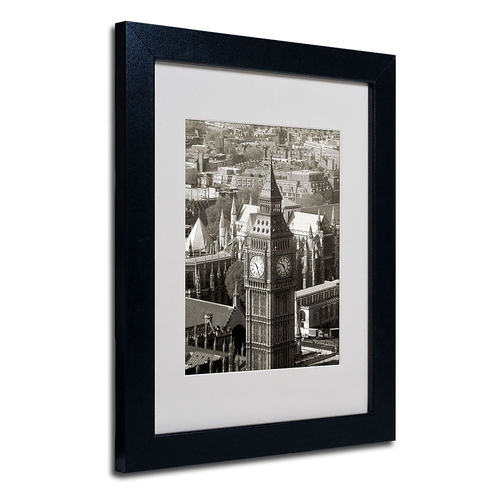Trademark Fine Art 'Big Ben View II' 11" x 14" Black Frame Art