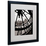Trademark Fine Art 'Big Clock' 16" x 20" Black Frame Art