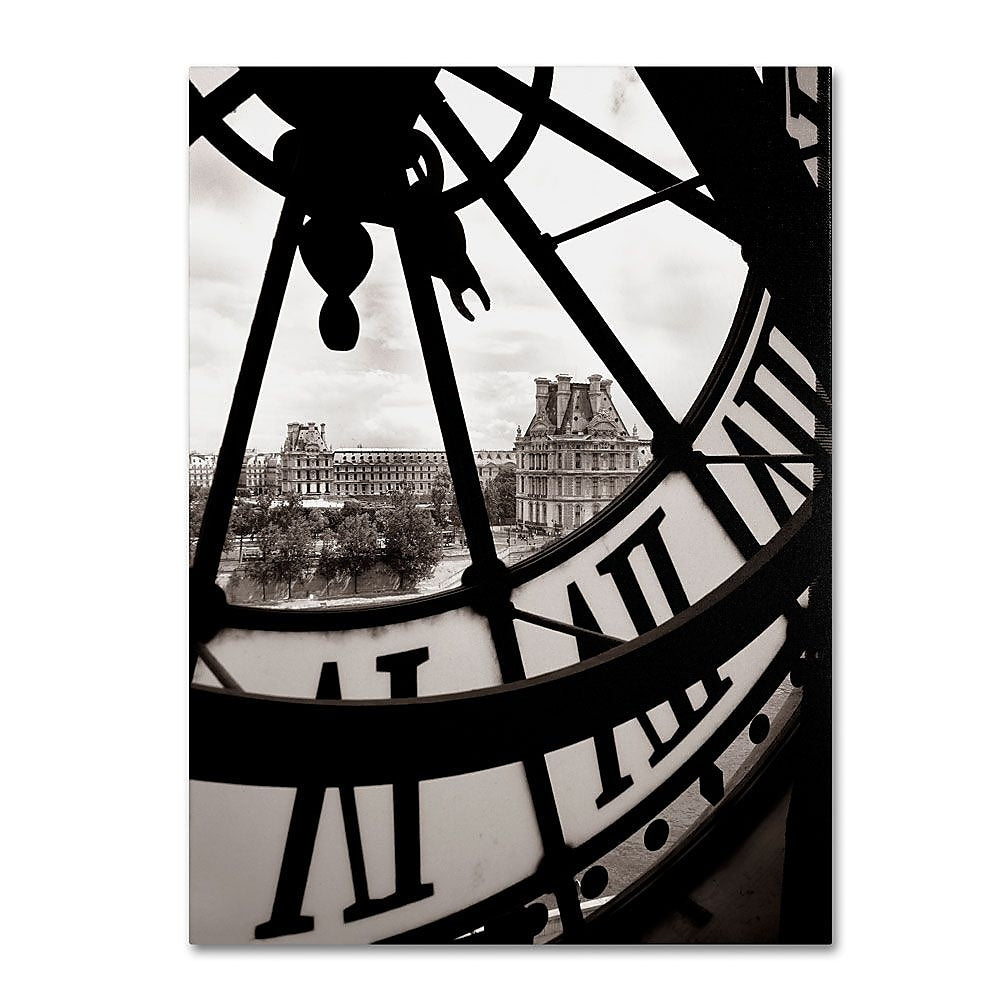 Trademark Fine Art 'Big Clock' 35" x 47" Canvas Art