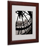 Trademark Fine Art 'Big Clock' 11" x 14" Wood Frame Art