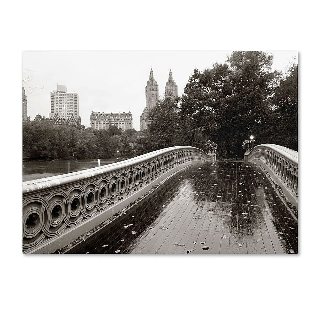 Trademark Fine Art 'Bow Bridge 2010' 24" x 32" Canvas Art