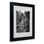 Trademark Fine Art 'Chelsea Black and White' 11" x 14" Black Frame Art