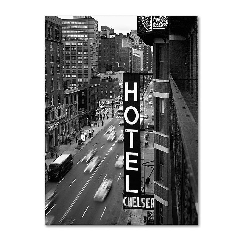 Trademark Fine Art 'Chelsea Black and White' 24" x 32" Canvas Art