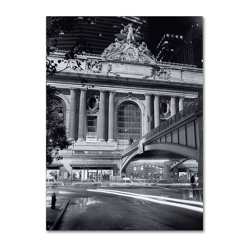 Trademark Fine Art 'Grand Central Night' 35" x 47" Canvas Art