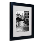 Trademark Fine Art 'Montmartre' 11" x 14" Black Frame Art