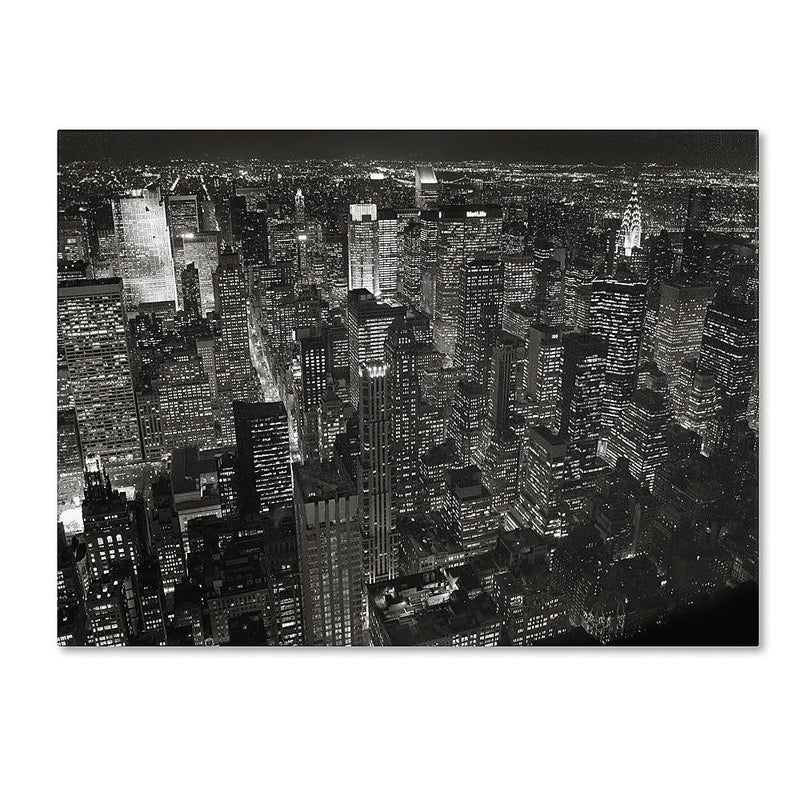Trademark Fine Art 'Night Skyline' 18" x 24" Canvas Art