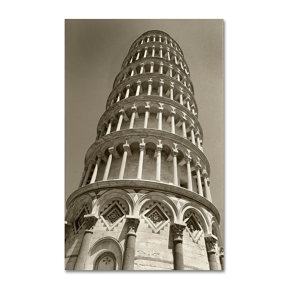 Trademark Fine Art 'Pisa Tower II' 22" x 32" Canvas Art